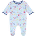 Baby Boys Blue Logo & Animals Babygrows Gift Set, 1, hi-res